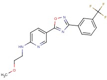 N-(2-methoxyethyl)-5-{3-[3-(trifluoromethyl)phenyl]-1,2,4-oxadiazol-5-yl}-2-pyridinamine