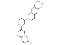 6-chloro-2-{2-[3-(6,7-dimethoxy-3,4-dihydro-2(1H)-isoquinolinyl)-1-piperidinyl]-2-oxoethyl}-3(2H)-pyridazinone
