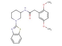 N-[1-(1,3-benzothiazol-2-yl)-3-piperidinyl]-2-(2,5-dimethoxyphenyl)acetamide