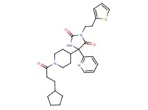 5-[1-(3-cyclopentylpropanoyl)-4-piperidinyl]-5-(2-pyridinyl)-3-[2-(2-thienyl)ethyl]-2,4-imidazolidinedione