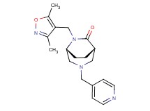 (1S*,5R*)-6-[(3,5-dimethylisoxazol-4-yl)methyl]-3-(pyridin-4-ylmethyl)-3,6-diazabicyclo[3.2.2]nonan-7-one