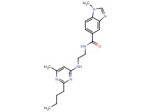 N-{2-[(2-butyl-6-methylpyrimidin-4-yl)amino]ethyl}-1-methyl-1H-benzimidazole-5-carboxamide