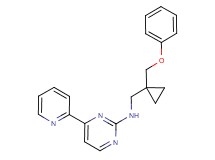 N-{[1-(phenoxymethyl)cyclopropyl]methyl}-4-(2-pyridinyl)-2-pyrimidinamine