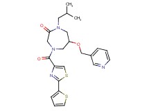 1-isobutyl-6-(3-pyridinylmethoxy)-4-{[2-(2-thienyl)-1,3-thiazol-4-yl]carbonyl}-1,4-diazepan-2-one
