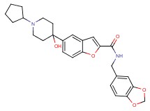 N-(1,3-benzodioxol-5-ylmethyl)-5-(1-cyclopentyl-4-hydroxy-4-piperidinyl)-1-benzofuran-2-carboxamide