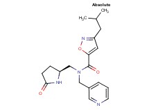 3-isobutyl-N-{[(2S)-5-oxopyrrolidin-2-yl]methyl}-N-(pyridin-3-ylmethyl)isoxazole-5-carboxamide