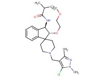 N-[(2R*,3R*)-1'-[(5-chloro-1,3-dimethyl-1H-pyrazol-4-yl)methyl]-2-(2-methoxyethoxy)-2,3-dihydrospiro[indene-1,4'-piperidin]-3-yl]-2-methylpropanamide