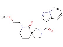 7-(2-methoxyethyl)-2-(pyrazolo[1,5-a]pyridin-3-ylcarbonyl)-2,7-diazaspiro[4.5]decan-6-one