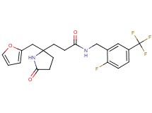 N-[2-fluoro-5-(trifluoromethyl)benzyl]-3-[2-(2-furylmethyl)-5-oxo-2-pyrrolidinyl]propanamide