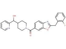 (1-{[2-(2-fluorobenzyl)-1,3-benzoxazol-6-yl]carbonyl}-4-piperidinyl)(2-pyridinyl)methanol