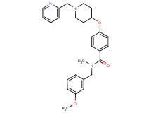 N-(3-methoxybenzyl)-N-methyl-4-{[1-(2-pyridinylmethyl)-4-piperidinyl]oxy}benzamide