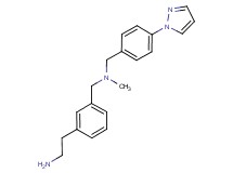 [3-(2-aminoethyl)benzyl]methyl[4-(1H-pyrazol-1-yl)benzyl]amine dihydrochloride