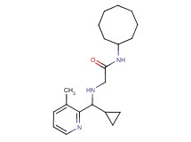 N-cyclooctyl-2-{[cyclopropyl(3-methylpyridin-2-yl)methyl]amino}acetamide