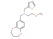 (3,4-dihydro-2H-1,5-benzodioxepin-7-ylmethyl)(2-methoxyethyl)(2-thienylmethyl)amine