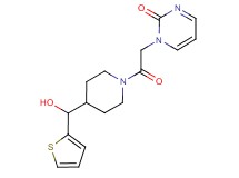 1-(2-{4-[hydroxy(2-thienyl)methyl]piperidin-1-yl}-2-oxoethyl)pyrimidin-2(1H)-one