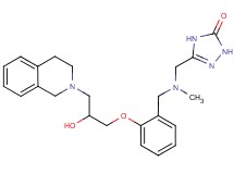 5-{[{2-[3-(3,4-dihydro-2(1H)-isoquinolinyl)-2-hydroxypropoxy]benzyl}(methyl)amino]methyl}-2,4-dihydro-3H-1,2,4-triazol-3-one