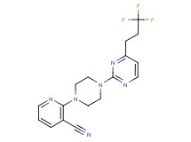 2-{4-[4-(3,3,3-trifluoropropyl)pyrimidin-2-yl]piperazin-1-yl}nicotinonitrile