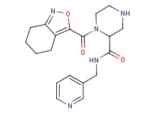 N-(pyridin-3-ylmethyl)-1-(4,5,6,7-tetrahydro-2,1-benzisoxazol-3-ylcarbonyl)piperazine-2-carboxamide