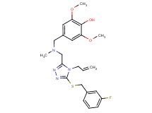 4-{[({4-allyl-5-[(3-fluorobenzyl)thio]-4H-1,2,4-triazol-3-yl}methyl)(methyl)amino]methyl}-2,6-dimethoxyphenol