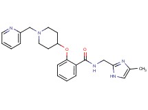 N-[(4-methyl-1H-imidazol-2-yl)methyl]-2-{[1-(2-pyridinylmethyl)-4-piperidinyl]oxy}benzamide