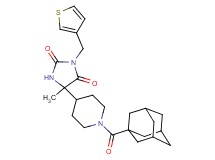 5-[1-(1-adamantylcarbonyl)-4-piperidinyl]-5-methyl-3-(3-thienylmethyl)-2,4-imidazolidinedione