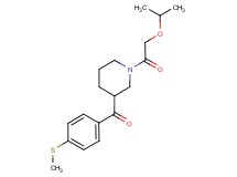[1-(isopropoxyacetyl)piperidin-3-yl][4-(methylthio)phenyl]methanone