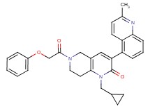1-(cyclopropylmethyl)-3-(2-methyl-5-quinolinyl)-6-(phenoxyacetyl)-5,6,7,8-tetrahydro-1,6-naphthyridin-2(1H)-one