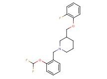 1-[2-(difluoromethoxy)benzyl]-3-[(2-fluorophenoxy)methyl]piperidine