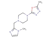 1-[(1-methyl-1H-imidazol-2-yl)methyl]-4-(5-methyl-1,3,4-oxadiazol-2-yl)piperazine