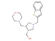 [(3R*,4R*)-1-(1-benzothien-2-ylmethyl)-4-(morpholin-4-ylmethyl)pyrrolidin-3-yl]methanol