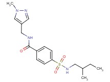 4-{[(2-methylbutyl)amino]sulfonyl}-N-[(1-methyl-1H-pyrazol-4-yl)methyl]benzamide