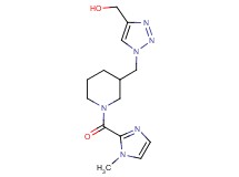 [1-({1-[(1-methyl-1H-imidazol-2-yl)carbonyl]-3-piperidinyl}methyl)-1H-1,2,3-triazol-4-yl]methanol