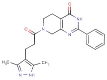 7-[3-(3,5-dimethyl-1H-pyrazol-4-yl)propanoyl]-2-phenyl-5,6,7,8-tetrahydropyrido[3,4-d]pyrimidin-4(3H)-one