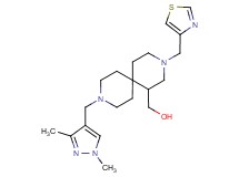 [9-[(1,3-dimethyl-1H-pyrazol-4-yl)methyl]-3-(1,3-thiazol-4-ylmethyl)-3,9-diazaspiro[5.5]undec-1-yl]methanol