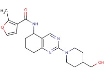 N-{2-[4-(hydroxymethyl)-1-piperidinyl]-5,6,7,8-tetrahydro-5-quinazolinyl}-2-methyl-3-furamide