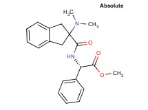 methyl (2S)-({[2-(dimethylamino)-2,3-dihydro-1H-inden-2-yl]carbonyl}amino)(phenyl)acetate