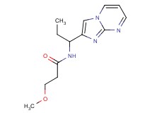 N-(1-imidazo[1,2-a]pyrimidin-2-ylpropyl)-3-methoxypropanamide