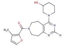 1-[7-(3-methyl-2-furoyl)-6,7,8,9-tetrahydro-5H-pyrimido[4,5-d]azepin-4-yl]piperidin-3-ol