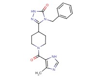 4-benzyl-5-{1-[(4-methyl-1H-imidazol-5-yl)carbonyl]-4-piperidinyl}-2,4-dihydro-3H-1,2,4-triazol-3-one