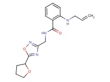 2-(allylamino)-N-{[5-(tetrahydrofuran-2-yl)-1,2,4-oxadiazol-3-yl]methyl}benzamide
