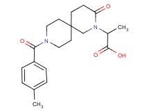 2-[9-(4-methylbenzoyl)-3-oxo-2,9-diazaspiro[5.5]undec-2-yl]propanoic acid