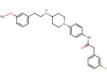2-(3-fluorophenyl)-N-[4-(4-{[2-(3-methoxyphenyl)ethyl]amino}-1-piperidinyl)phenyl]acetamide