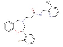 3-[2-(2-fluorophenyl)-2,3-dihydro-1,4-benzoxazepin-4(5H)-yl]-N-[(3-methyl-2-pyridinyl)methyl]propanamide