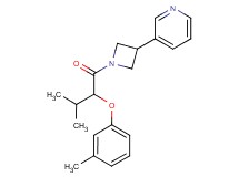 3-{1-[3-methyl-2-(3-methylphenoxy)butanoyl]-3-azetidinyl}pyridine