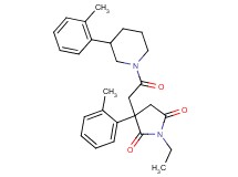 1-ethyl-3-(2-methylphenyl)-3-{2-[3-(2-methylphenyl)-1-piperidinyl]-2-oxoethyl}-2,5-pyrrolidinedione