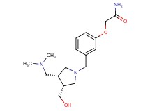 2-(3-{[(3R*,4R*)-3-[(dimethylamino)methyl]-4-(hydroxymethyl)pyrrolidin-1-yl]methyl}phenoxy)acetamide