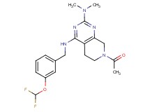 7-acetyl-N~4~-[3-(difluoromethoxy)benzyl]-N~2~,N~2~-dimethyl-5,6,7,8-tetrahydropyrido[3,4-d]pyrimidine-2,4-diamine