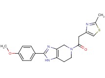 2-(4-methoxyphenyl)-5-[(2-methyl-1,3-thiazol-4-yl)acetyl]-4,5,6,7-tetrahydro-1H-imidazo[4,5-c]pyridine