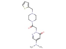 5-(dimethylamino)-2-{2-oxo-2-[4-(2-thienylmethyl)-1-piperazinyl]ethyl}-3(2H)-pyridazinone