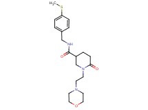N-[4-(methylthio)benzyl]-1-[2-(4-morpholinyl)ethyl]-6-oxo-3-piperidinecarboxamide